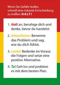 Abb. 3: Signalkarte HALT!