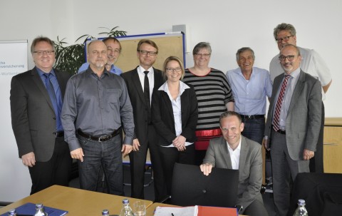 Beim Spitzengespräch in Stuttgart: Vertreter der DRV Baden-Württemberg und von Suchtklinik-Trägern. Foto©DRV Baden-Württemberg